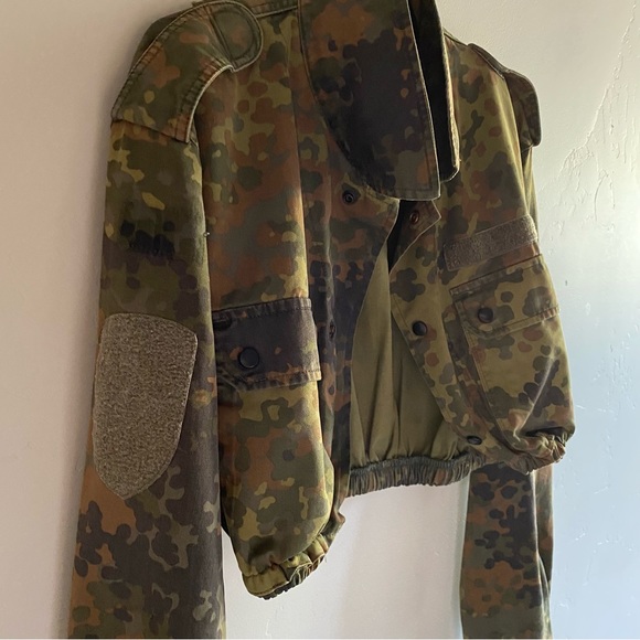**SOLD** Nasty Gal cropped army military jacket S/M - Picture 6 of 10